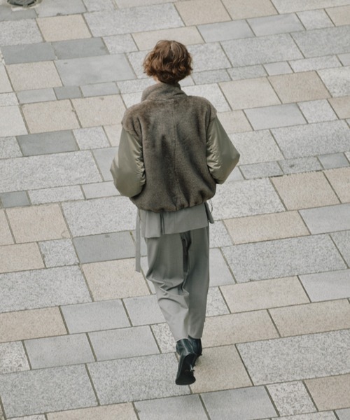 CEPIE.（セピエ）の「CEPIE./リバーシブルジップブルゾン（ブルゾン・レディース・ネイビー/カーキ・FREE）」の4枚目の写真