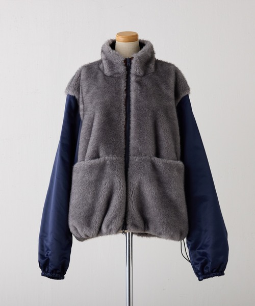 CEPIE.（セピエ）の「CEPIE./リバーシブルジップブルゾン（ブルゾン・レディース・ネイビー/カーキ・FREE）」の7枚目の写真