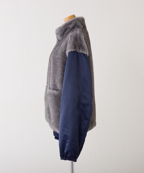 CEPIE.（セピエ）の「CEPIE./リバーシブルジップブルゾン（ブルゾン・レディース・ネイビー/カーキ・FREE）」の8枚目の写真