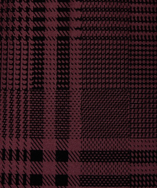 HIDEAWAYS NICOLE（ハイダウェイニコル）の「フロッキープリントスタンドカラーシャツ（シャツ/ブラウス・メンズ・ネイビー/チャコールグレー×ブラック/ホワイト×ブラック/ボルドー・X-LARGE/LARGE/MEDIUM）」の13枚目の写真