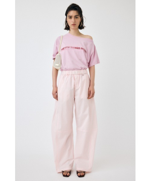 MOUSSY（マウジー）の「CURVED LINE EASY パンツ（カーゴパンツ・レディース・ホワイト/ピンク/ライトブラック・1/2）」の14枚目の写真