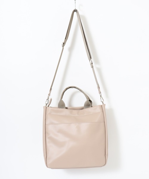 Legato Largo(レガートラルゴ)の「Legato Largo ツイル2WAYショルダーバッグ(ショルダーバッグ・レディース・ブラック/グレイッシュベージュ・FREE)」の17枚目の写真