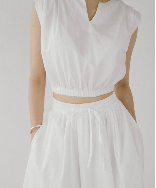 DRWCYS(ドロシーズ)の「ギャザーボリュームセットアップ(ワンピース・レディース・ホワイト/ブラック・FREE)」の19枚目の写真