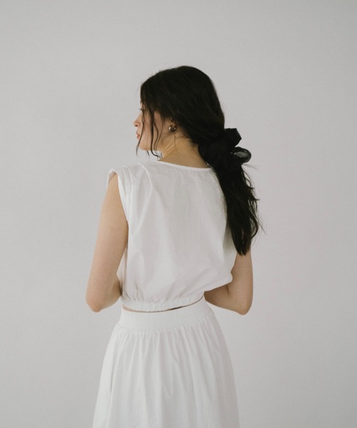 DRWCYS(ドロシーズ)の「ギャザーボリュームセットアップ(ワンピース・レディース・ホワイト/ブラック・FREE)」の16枚目の写真