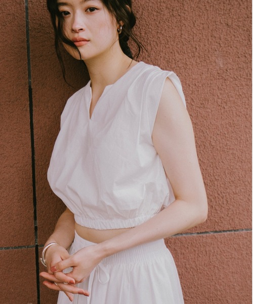 DRWCYS(ドロシーズ)の「ギャザーボリュームセットアップ(ワンピース・レディース・ホワイト/ブラック・FREE)」の5枚目の写真