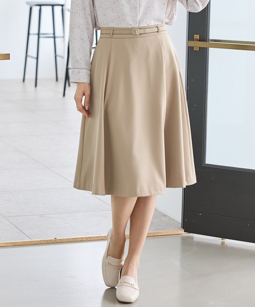 【新品65%off】マスターバニーエディション サイドフレアスカート S ストレッチ・マシンウォッシャブル・イージーケア】ベルト付フレア