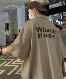 THE HITSS（ヒッツ）の「ワンポイント ロゴ バックプリント オーバーサイズ ポロシャツ（ポロシャツ）」