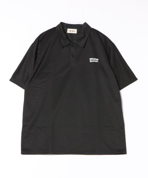 THE HITSS(ヒッツ)の「ワンポイント ロゴ バックプリント オーバーサイズ ポロシャツ(ポロシャツ・メンズ・ブラック/アイボリー/ホワイト・FREE)」の4枚目の写真