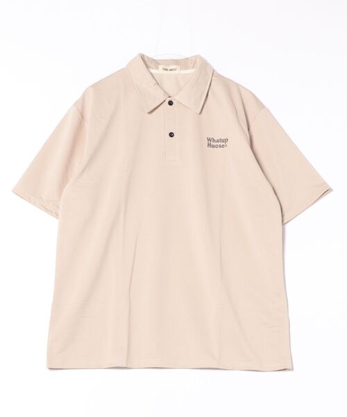 THE HITSS(ヒッツ)の「ワンポイント ロゴ バックプリント オーバーサイズ ポロシャツ(ポロシャツ・メンズ・ブラック/アイボリー/ホワイト・FREE)」の5枚目の写真