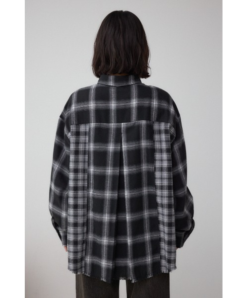 AZUL by moussy(アズールバイマウジー)の「切替デザインチェックシャツ(シャツ/ブラウス・レディース・ブラウン系その他/ブラック系その他・FREE)」の8枚目の写真