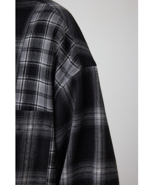 AZUL by moussy(アズールバイマウジー)の「切替デザインチェックシャツ(シャツ/ブラウス・レディース・ブラウン系その他/ブラック系その他・FREE)」の12枚目の写真
