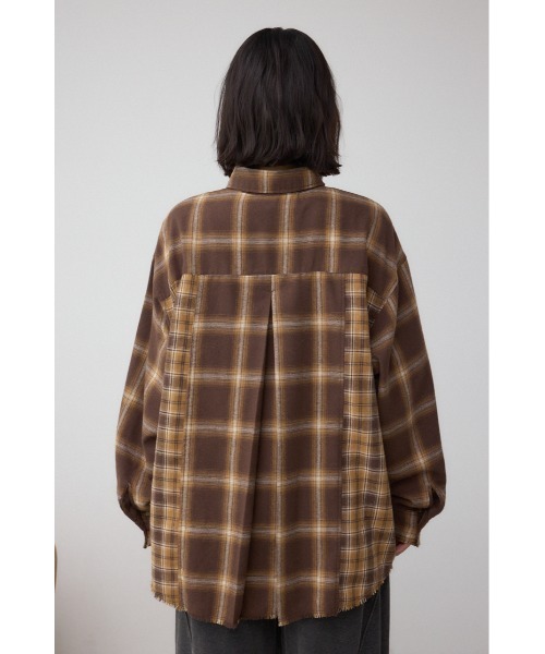 AZUL by moussy(アズールバイマウジー)の「切替デザインチェックシャツ(シャツ/ブラウス・レディース・ブラウン系その他/ブラック系その他・FREE)」の20枚目の写真