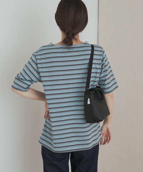 URBAN RESEARCH DOORS（アーバンリサーチドアーズ）の「マルチボーダーTシャツ（Tシャツ/カットソー・レディース・アイボリー/ブルー系その他・MEDIUM）」の17枚目の写真