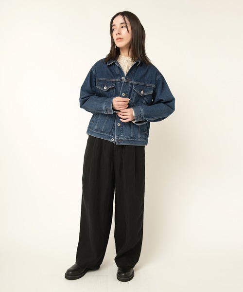 RNA-N(アールエヌエーエヌ)の「J2147 DENIM TRUCKER JACKET(デニムジャケット・レディース・ブルー系その他/ブルー系その他2・FREE)」の9枚目の写真