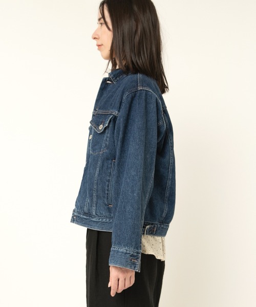 RNA-N(アールエヌエーエヌ)の「J2147 DENIM TRUCKER JACKET(デニムジャケット・レディース・ブルー系その他/ブルー系その他2・FREE)」の3枚目の写真