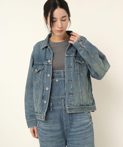 RNA-N(アールエヌエーエヌ)の「J2147 DENIM TRUCKER JACKET(デニムジャケット・レディース・ブルー系その他/ブルー系その他2・FREE)」の21枚目の写真