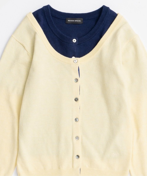 MAISON SPECIAL(メゾンスペシャル)の「Multiway Cardigan Set Knit Tops/マルチウェイカーディガンセットニットトップス(カーディガン/ボレロ・レディース・イエロー/ピンク/レッド/グレー・FREE)」の8枚目の写真