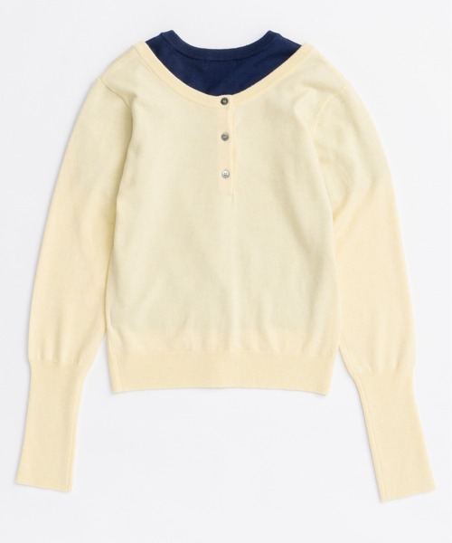 MAISON SPECIAL(メゾンスペシャル)の「Multiway Cardigan Set Knit Tops/マルチウェイカーディガンセットニットトップス(カーディガン/ボレロ・レディース・イエロー/ピンク/レッド/グレー・FREE)」の11枚目の写真
