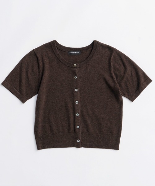 MAISON SPECIAL(メゾンスペシャル)の「Multiway Cardigan Set Knit Tops/マルチウェイカーディガンセットニットトップス(カーディガン/ボレロ・レディース・イエロー/ピンク/レッド/グレー・FREE)」の6枚目の写真