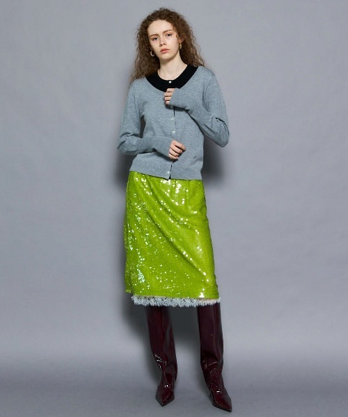 MAISON SPECIAL(メゾンスペシャル)の「Multiway Cardigan Set Knit Tops/マルチウェイカーディガンセットニットトップス(カーディガン/ボレロ・レディース・イエロー/ピンク/レッド/グレー・FREE)」の16枚目の写真
