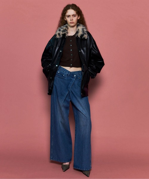 MAISON SPECIAL(メゾンスペシャル)の「Multiway Cardigan Set Knit Tops/マルチウェイカーディガンセットニットトップス(カーディガン/ボレロ・レディース・イエロー/ピンク/レッド/グレー・FREE)」の20枚目の写真