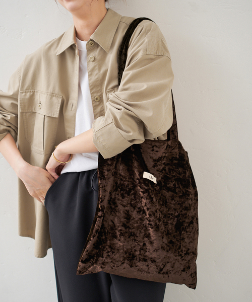 Spick&Span Uhr/ウーア 別注Velour Tote Uhr/ウーア 別注Spangle Velour Tote｜スピックアンドスパンの