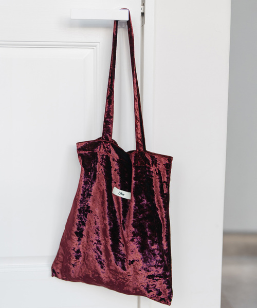 Spick & Span(スピックアンドスパン)の「《一部店舗+WEB限定》Uhr/ウーア 別注Velour Tote(トートバッグ・レディース・ブラウン/バイオレット・FREE)」の5枚目の写真