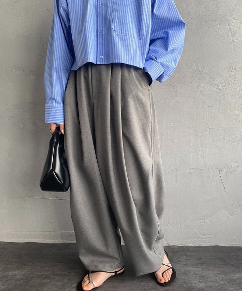 mizuiro ind/ミズイロインド] ワイドカーゴパンツ（カーゴパンツ