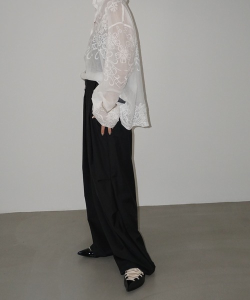 2way レースアップ ポインテッドシューズ chs25a015