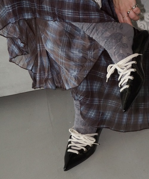 chuclla（チュクラ）の「2way レースアップ ポインテッドシューズ chs25a015（パンプス・レディース・ブラック・37/36/39/38/40）」の17枚目の写真