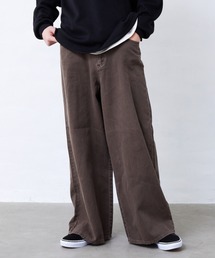 製品染めワイドパンツ