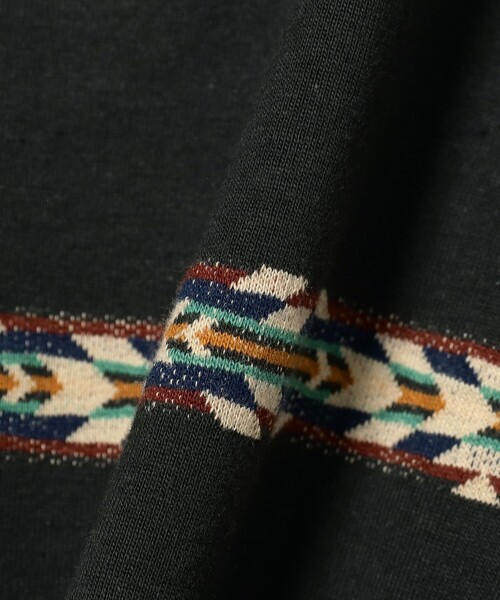 PENDLETON（ペンドルトン）の「PENDLETON / ジャカード ロングスリーブ Tシャツ（Tシャツ/カットソー・メンズ・チャコールグレー/ブラウン系その他2・L/XL/M/S）」の3枚目の写真