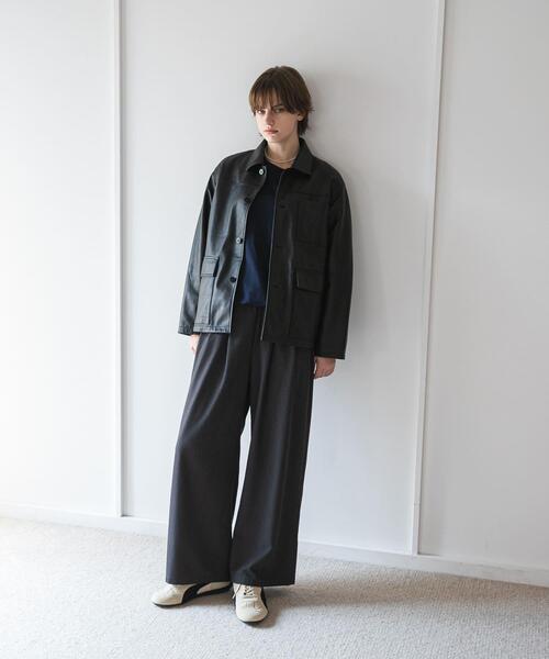 美品URBAN RESEARCH ブラックレザー Mサイズ セール】『別注』TICCA