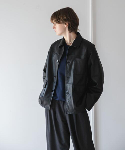 TICCA（ティッカ）の「『別注』TICCA×URBAN RESEARCH　レザーカバーオール（その他アウター・レディース・ブラック/ダークブラウン・FREE）」の21枚目の写真