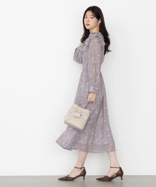 PROPORTION BODY DRESSING(プロポーションボディドレッシング)の「ラッフルフリルフラワーワンピース / 1215240903(ワンピース・レディース・ピンク/ブラック・P/S/MEDIUM)」の16枚目の写真
