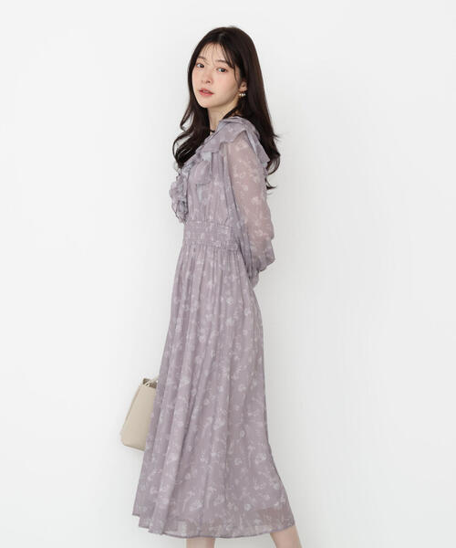 PROPORTION BODY DRESSING(プロポーションボディドレッシング)の「ラッフルフリルフラワーワンピース / 1215240903(ワンピース・レディース・ピンク/ブラック・P/S/MEDIUM)」の18枚目の写真
