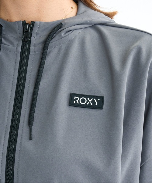 ROXY（ロキシー）の「YOUR ALLY HOODIE/ロキシー速乾UVカットジップアップスウェットトレーナー（スウェット・レディース・グレー/ブラック・SMALL/MEDIUM/LARGE）」の10枚目の写真