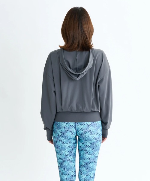 ROXY（ロキシー）の「YOUR ALLY HOODIE/ロキシー速乾UVカットジップアップスウェットトレーナー（スウェット・レディース・グレー/ブラック・SMALL/MEDIUM/LARGE）」の13枚目の写真