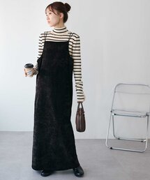 杢ベロアキャミワンピース