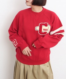 CHILD WOMAN | 30/10裏毛 相良ワッペンプルオーバー(スウェット)