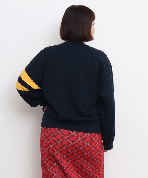CHILD WOMAN（チャイルドウーマン）の「30/10裏毛 相良ワッペンプルオーバー（スウェット・レディース・レッド/ネイビー・FREE）」の17枚目の写真