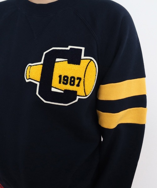 CHILD WOMAN（チャイルドウーマン）の「30/10裏毛 相良ワッペンプルオーバー（スウェット・レディース・レッド/ネイビー・FREE）」の21枚目の写真