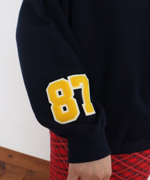 CHILD WOMAN（チャイルドウーマン）の「30/10裏毛 相良ワッペンプルオーバー（スウェット・レディース・レッド/ネイビー・FREE）」の22枚目の写真