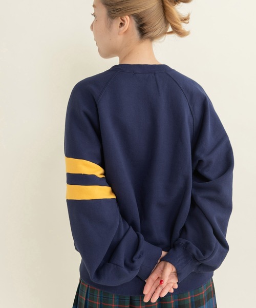 CHILD WOMAN（チャイルドウーマン）の「30/10裏毛 相良ワッペンプルオーバー（スウェット・レディース・レッド/ネイビー・FREE）」の13枚目の写真