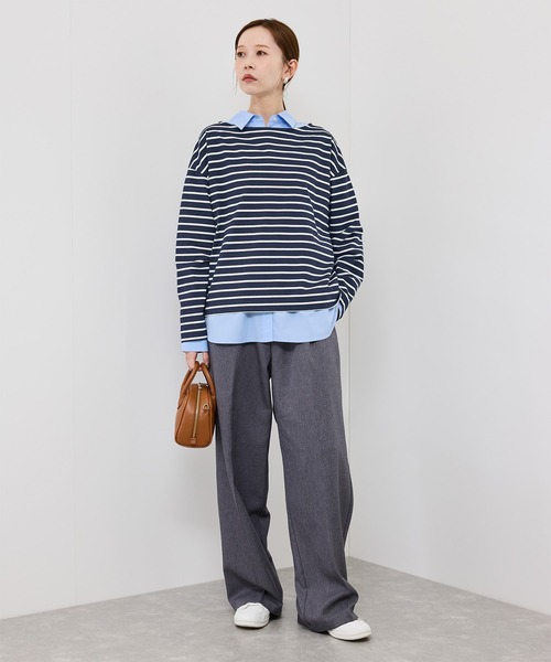 ROPE' PICNIC（ロペピクニック）の「ボックスシルエットボーダーカットソー（Tシャツ/カットソー・レディース・ブルー系その他/ブラウン/ブラック系その他・FREE）」の22枚目の写真