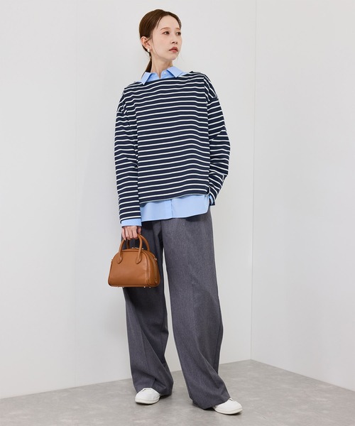 ROPE' PICNIC（ロペピクニック）の「ボックスシルエットボーダーカットソー（Tシャツ/カットソー・レディース・ブルー系その他/ブラウン/ブラック系その他・FREE）」の21枚目の写真