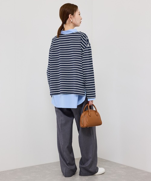 ROPE' PICNIC（ロペピクニック）の「ボックスシルエットボーダーカットソー（Tシャツ/カットソー・レディース・ブルー系その他/ブラウン/ブラック系その他・FREE）」の20枚目の写真