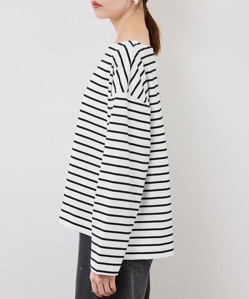 ROPE' PICNIC（ロペピクニック）の「ボックスシルエットボーダーカットソー（Tシャツ/カットソー・レディース・ブルー系その他/ブラウン/ブラック系その他・FREE）」の15枚目の写真