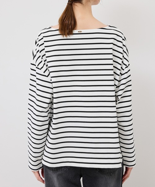 ROPE' PICNIC（ロペピクニック）の「ボックスシルエットボーダーカットソー（Tシャツ/カットソー・レディース・ブルー系その他/ブラウン/ブラック系その他・FREE）」の14枚目の写真