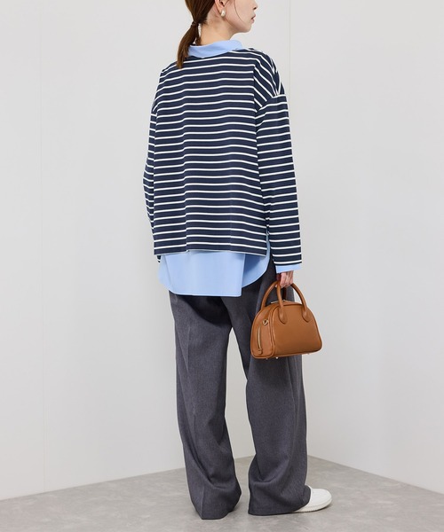 ROPE' PICNIC（ロペピクニック）の「ボックスシルエットボーダーカットソー（Tシャツ/カットソー・レディース・ブルー系その他/ブラウン/ブラック系その他・FREE）」の22枚目の写真